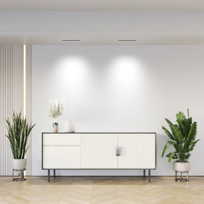 DK2515-WB Встраиваемый светильник SPACE со светодиодом L240mm 220V 20W 38° 4000К IP20 белый/черный алюминий в Талице - talica.ok-mebel.com | фото 7