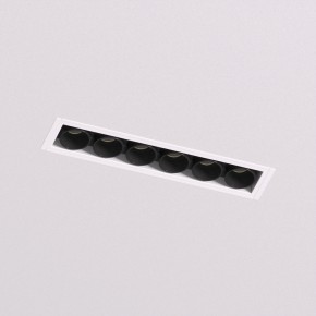 DK2531-WB Встраиваемый светильник SPACE со светодиодом под шпатлевку L126mm 220V 10W 38° 4000К IP20 белый/черный алюминий в Талице - talica.ok-mebel.com | фото 2