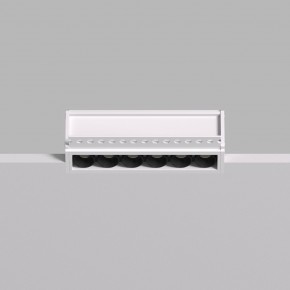 DK2531-WB Встраиваемый светильник SPACE со светодиодом под шпатлевку L126mm 220V 10W 38° 4000К IP20 белый/черный алюминий в Талице - talica.ok-mebel.com | фото 4
