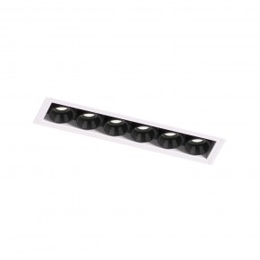 DK2531-WB Встраиваемый светильник SPACE со светодиодом под шпатлевку L126mm 220V 10W 38° 4000К IP20 белый/черный алюминий в Талице - talica.ok-mebel.com | фото 6