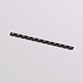 DK2532-WB Встраиваемый светильник SPACE со светодиодом под шпатлевку L240mm 220V 20W 38° 4000К IP20 белый/черный алюминий в Талице - talica.ok-mebel.com | фото