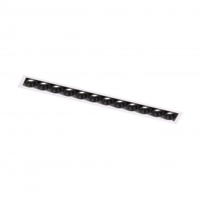 DK2532-WB Встраиваемый светильник SPACE со светодиодом под шпатлевку L240mm 220V 20W 38° 4000К IP20 белый/черный алюминий в Талице - talica.ok-mebel.com | фото 5
