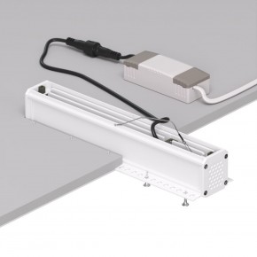 DK2532-WB Встраиваемый светильник SPACE со светодиодом под шпатлевку L240mm 220V 20W 38° 4000К IP20 белый/черный алюминий в Талице - talica.ok-mebel.com | фото 6