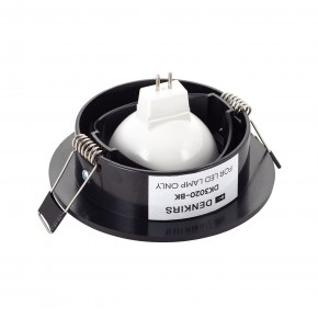 DK3020-BK Встраиваемый светильник, IP 20, 10 Вт, GU5.3, LED, черный, пластик в Талице - talica.ok-mebel.com | фото 3
