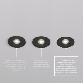 DK3020-BK Встраиваемый светильник, IP 20, 10 Вт, GU5.3, LED, черный, пластик в Талице - talica.ok-mebel.com | фото 5