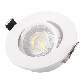 DK3020-WH Встраиваемый светильник, IP 20, 10 Вт, GU5.3, LED, белый, пластик в Талице - talica.ok-mebel.com | фото 2