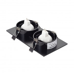 DK3022-BK Встраиваемый светильник, IP 20, 10 Вт, GU5.3, LED, черный, пластик в Талице - talica.ok-mebel.com | фото 3