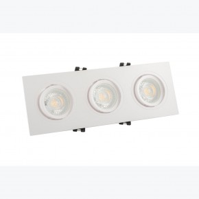 DK3023-WH Встраиваемый светильник, IP 20, 10 Вт, GU5.3, LED, белый, пластик в Талице - talica.ok-mebel.com | фото 2