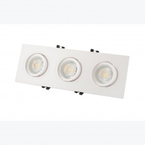 DK3023-WH Встраиваемый светильник, IP 20, 10 Вт, GU5.3, LED, белый, пластик в Талице - talica.ok-mebel.com | фото 3