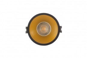 DK3026-BG Встраиваемый светильник, IP 20, 10 Вт, GU5.3, LED, черный/золотой, пластик в Талице - talica.ok-mebel.com | фото