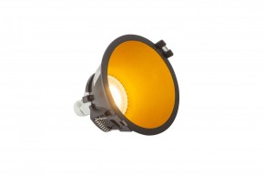 DK3026-BG Встраиваемый светильник, IP 20, 10 Вт, GU5.3, LED, черный/золотой, пластик в Талице - talica.ok-mebel.com | фото 3