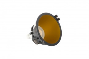 DK3026-BG Встраиваемый светильник, IP 20, 10 Вт, GU5.3, LED, черный/золотой, пластик в Талице - talica.ok-mebel.com | фото 4