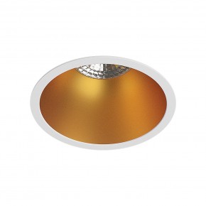 DK3026-WG Встраиваемый светильник, IP 20, 10 Вт, GU5.3, LED, белый/золотой, пластик в Талице - talica.ok-mebel.com | фото