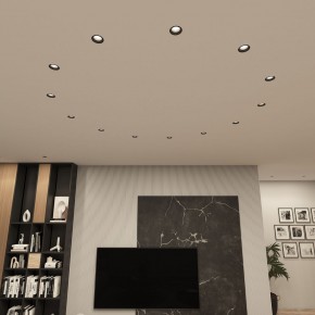 DK3055-BK Встраиваемый светильник, IP 20, 10 Вт, GU5.3, LED, черный, пластик в Талице - talica.ok-mebel.com | фото 3