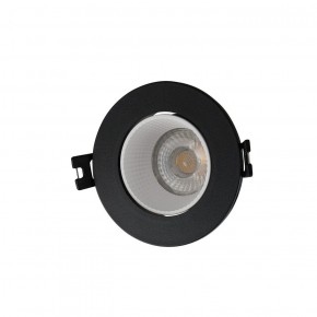 DK3061-BK+WH Встраиваемый светильник, IP 20, 10 Вт, GU5.3, LED, черный/белый, пластик в Талице - talica.ok-mebel.com | фото