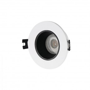 DK3061-WH+BK Встраиваемый светильник, IP 20, 10 Вт, GU5.3, LED, белый/черный, пластик в Талице - talica.ok-mebel.com | фото