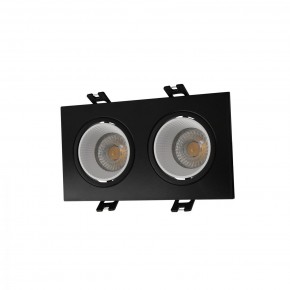 DK3072-BK+WH Встраиваемый светильник, IP 20, 10 Вт, GU5.3, LED, черный/белый, пластик в Талице - talica.ok-mebel.com | фото
