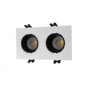 DK3072-WH+BK Встраиваемый светильник, IP 20, 10 Вт, GU5.3, LED, белый/черный, пластик в Талице - talica.ok-mebel.com | фото