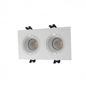DK3072-WH Встраиваемый светильник, IP 20, 10 Вт, GU5.3, LED, белый/белый, пластик в Талице - talica.ok-mebel.com | фото