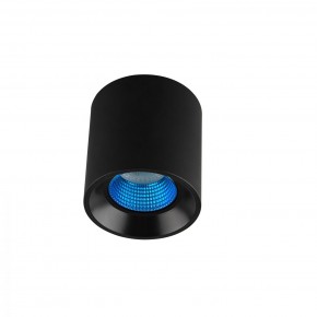 DK3090-BK+CY Светильник накладной IP 20, 10 Вт, GU5.3, LED, черный/голубой, пластик в Талице - talica.ok-mebel.com | фото