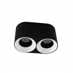 DK3096-BW+BK Светильник накладной IP 20, 10 Вт, GU5.3, LED, черно-белый/черный, пластик в Талице - talica.ok-mebel.com | фото