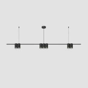 DK4063-BK Подвесной светильник ORBIT, IP20, 7xGU10 LED до 15 Вт, черный матовый, алюминий в Талице - talica.ok-mebel.com | фото