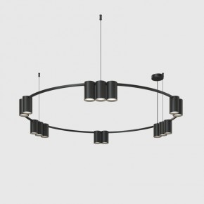 DK4067-BK Подвесной светильник ORBIT, IP20, 15xGU10 LED до 15 Вт, черный матовый, алюминий в Талице - talica.ok-mebel.com | фото