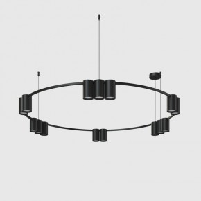 DK4067-BK Подвесной светильник ORBIT, IP20, 15xGU10 LED до 15 Вт, черный матовый, алюминий в Талице - talica.ok-mebel.com | фото 2