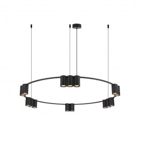 DK4067-BK Подвесной светильник ORBIT, IP20, 15xGU10 LED до 15 Вт, черный матовый, алюминий в Талице - talica.ok-mebel.com | фото 3