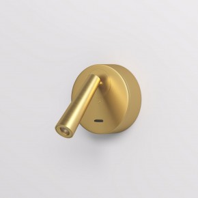 DK5072-SB Бра SHINE WALL со светодиодом, D104*H68, IP20, 3000К, 3W, RA?90, сатинированная латунь, алюминий в Талице - talica.ok-mebel.com | фото 2