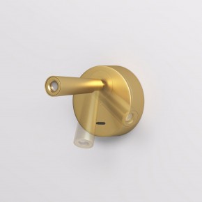 DK5072-SB Бра SHINE WALL со светодиодом, D104*H68, IP20, 3000К, 3W, RA?90, сатинированная латунь, алюминий в Талице - talica.ok-mebel.com | фото 3