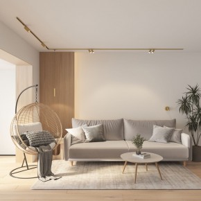 DK5072-SB Бра SHINE WALL со светодиодом, D104*H68, IP20, 3000К, 3W, RA?90, сатинированная латунь, алюминий в Талице - talica.ok-mebel.com | фото 8