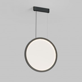 DK6606-BK Подвесной вертикальный светильник Veil со светодиодом H1700 d600 220V 48W 3000-6000K IP20 черный алюминий в Талице - talica.ok-mebel.com | фото
