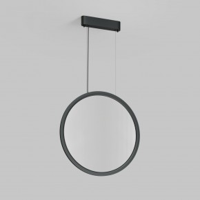 DK6606-BK Подвесной вертикальный светильник Veil со светодиодом H1700 d600 220V 48W 3000-6000K IP20 черный алюминий в Талице - talica.ok-mebel.com | фото 2