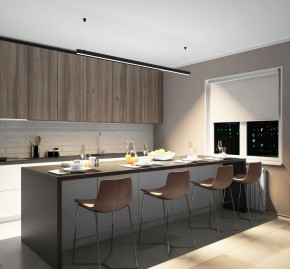 DK9204-BK Линейный светильник 52W 2000mm 4000K, черный в Талице - talica.ok-mebel.com | фото 5