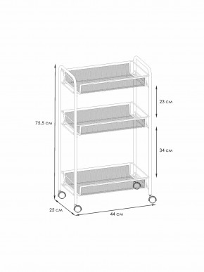 Э 322 С Этажерка "Ладья 2К" Серый в Талице - talica.ok-mebel.com | фото 2