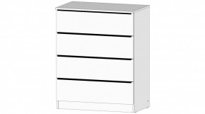 ЭЛЕГАНТ Комод 4 ящика (белый) в Талице - talica.ok-mebel.com | фото