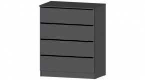 ЭЛЕГАНТ Комод 4 ящика (графит) в Талице - talica.ok-mebel.com | фото