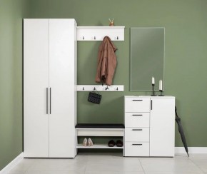 ЭЙР прихожая (модульная) Белый Шагрень в Талице - talica.ok-mebel.com | фото