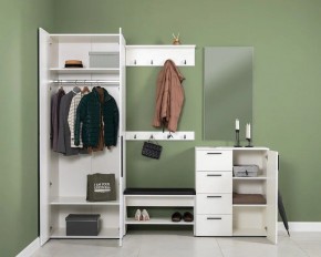 ЭЙР прихожая (модульная) Белый Шагрень в Талице - talica.ok-mebel.com | фото 2