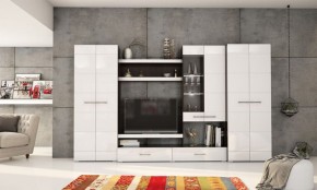 Фиеста №13 Комод глухой (Венге/Белый глянец) в Талице - talica.ok-mebel.com | фото 2