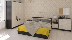 Фиеста Кровать 1800, цвет венге/дуб лоредо, ШхГхВ 183,5х203,5х80 см., сп.м. 1800х2000 мм., без матраса, основание есть в Талице - talica.ok-mebel.com | фото 5