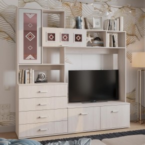 Гостиная Белла (модульная) ясень белый в Талице - talica.ok-mebel.com | фото 15