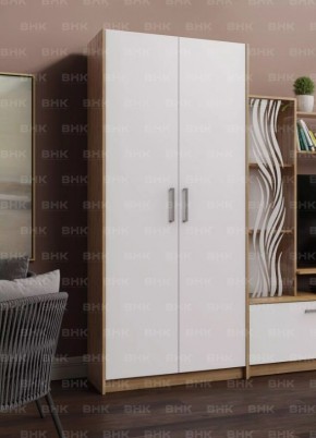 ДАРЬЯ Шкаф (Дуб Вотан/Белый глянец) гостиная в Талице - talica.ok-mebel.com | фото 2