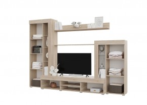 Гостиная Дельта (Сонома/Белый) в Талице - talica.ok-mebel.com | фото 2