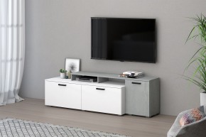 Гостиная Эльза (модульная) Бетонный Камень/Белый в Талице - talica.ok-mebel.com | фото 2