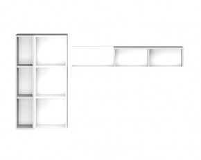Гостиная Эльза (модульная) Бетонный Камень/Белый в Талице - talica.ok-mebel.com | фото 6