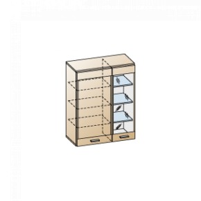 Гостиная Камелия Композиция 1 (Гикори Джексон темный) в Талице - talica.ok-mebel.com | фото 9