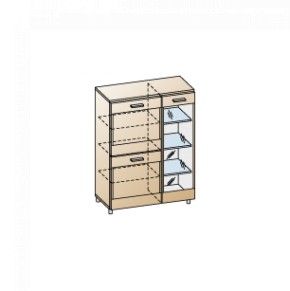 Гостиная Камелия Композиция 12 (Снежный ясень - серый) в Талице - talica.ok-mebel.com | фото 9