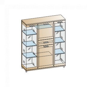 Гостиная Мелисса Композиция 6 (Акация Молдау) в Талице - talica.ok-mebel.com | фото 2